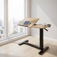 Table d'appoint pour ordinateur portable, réglable en hauteur, ergonomique, moderne, portable, mini bureau à domicile, en bois, vente en gros usine