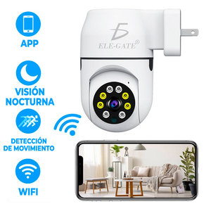 ELE-GATE 1080P Wifi <b>Wireless</b> Plug-in <b>Security</b> <b>Camera</b> Indoor Outdoor Use - Product Image 4