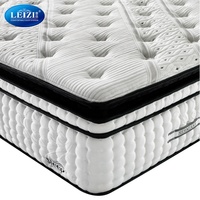 Matelas Moelleux Haut de Gamme à Ressorts Ensachés en Mousse à Mémoire de Forme Gel Haute Densité Santé