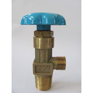 Vanne de bouteille de gaz à commande manuelle, vanne de bouteille d'oxygène en acier QF-2G1 CGA580 CGA540 CGA540C, manuelle - Product Image 1