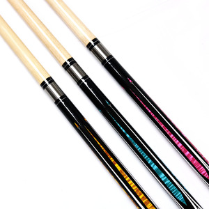 Özel tasarlanmış ucuz fiyat akçaağaç ahşap 57 inç 1/2-PC bilardo bilardo masası eğitim oynamak Cue sopa havuz Cue değnek - Product Image 5