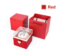 Boîte cadeau personnalisée faite à la main avec bougie ours et gâteau, pour petite amie, Saint-Valentin, anniversaire, cadeau préservé, bague rotative, prix d'usine