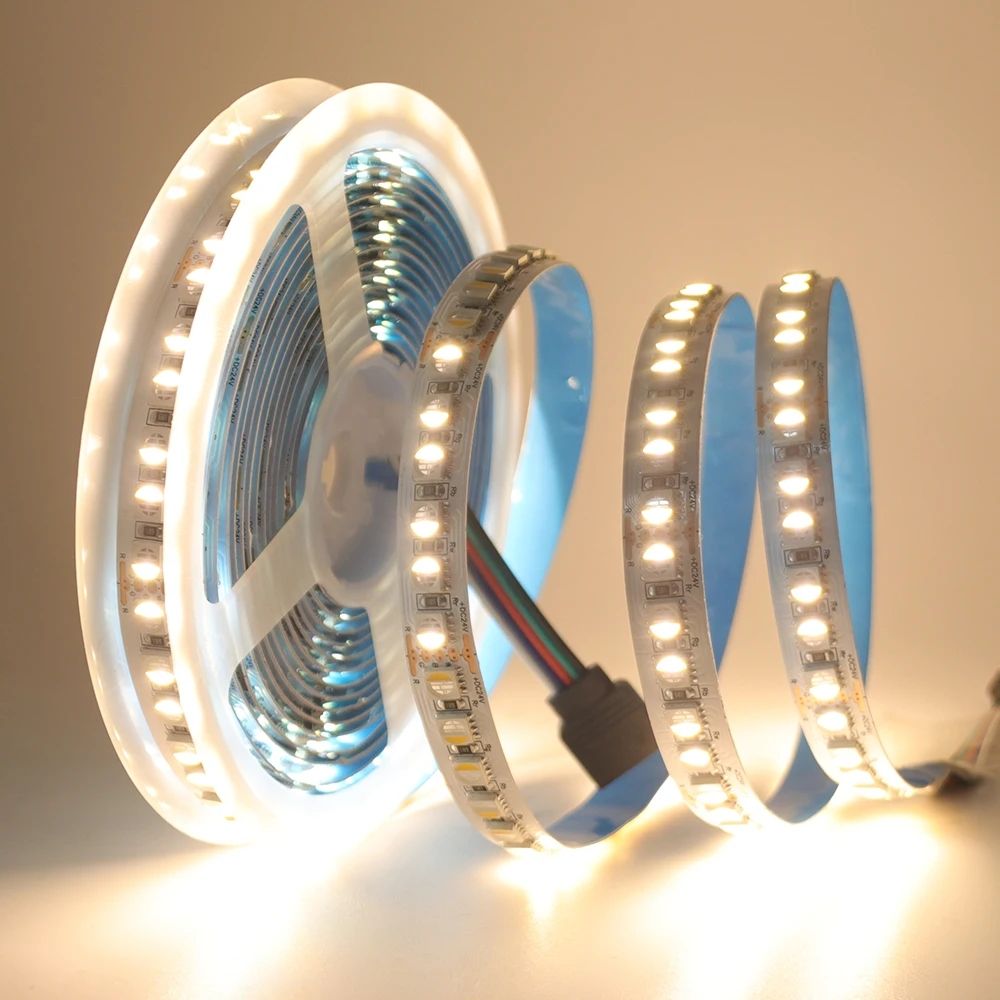 SMD 5050 RGBW RGBWW 4 In 1 Led Strip Light Flexible 12V 24V LED - Foto 5