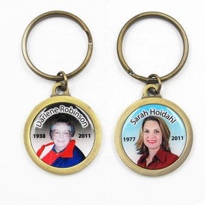 Keychain Manufacturer Supply Wholesale Zinc Alloy Promotional Cute Car Metal <b>Key</b> Chains Accessories <b>Custom</b> Photo Keychain - Product Image 1