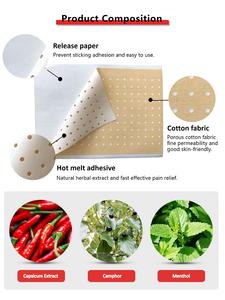 中国メーカー 天然ハーブ筋肉痛緩和温熱カプサイシンパッチ タイガーカプサイシンプラスター - Product Image 5