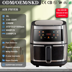 Friteuse à air personnalisée OEM en gros friteuse à <span class=keywords><strong>micro</strong></span>-ondes multifonctionnelle 5L 10L litres <span class=keywords><strong>four</strong></span> numérique intelligent <span class=keywords><strong>Silver</strong></span> <span class=keywords><strong>Crest</strong></span> friteuse à air - Product Image 2