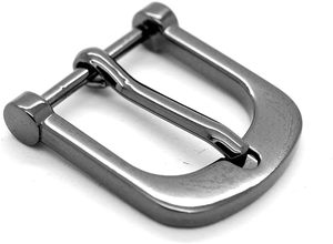 CRAFTMEMORE Hebillas de metal de una sola punta para cinturón, accesorios para artesanía en cuero, SC, color Gunmetal - Product Image 4