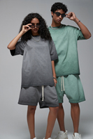 T-shirts formels pour hommes T-shirt lourd, mat, teint à la cire, lavé, vintage, tendance et jeune T-shirt à manches courtes pour hommes
