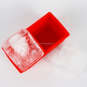OEM/ODM Cubos BPA Free Silicone Mold Unisex 2-in-1 Ice Cube Tray & Ice <b>Cream</b> <b>Maker</b> Reusable Square Shaped De Hielo Tray - Product Image 2