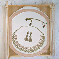 Ensemble de bijoux pour fête de mariage et de fiançailles, design XOXO, plaqué or, alliage de zinc, collier, boucles d'oreilles, bague, bracelet, multi-pièces