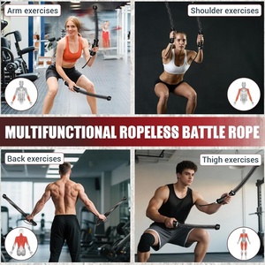 Wellshow Sport Portable Arm Exerciseur Cordes de combat lestées sans <span class=keywords><strong>corde</strong></span> <span class=keywords><strong>Corde</strong></span> d'entraînement robuste pour la salle de sport à domicile - Product Image 4