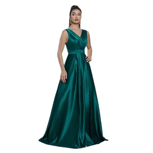 Abito da <span class=keywords><strong>festa</strong></span> da donna di lusso leggero, nuovo modello 2026, in cashmere, plissettato, a trapezio, lungo fino al pavimento, per il commercio estero transfrontaliero - Product Image 5