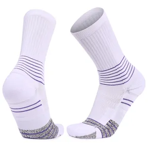 Erkek kaymaz iplik çorap için futbol çorapları anti kayma kaymaz kavrama pedleri için futbol basketbol spor kavrama çorap