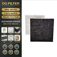 Filtre de remplacement True HEPA au charbon actif, lot de 4, pour purificateur d'air Blueair 5410i, filtration H13 en 3 étapes, double