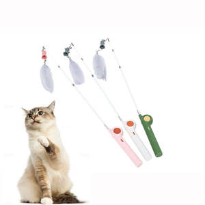 Moderno Juguete Ecológico para Gatos de PVC, Varita Láser Retráctil de Doble Uso con Campana, Juguete Multifunción para Gatos - Product Image 3