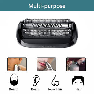 Tête de <span class=keywords><strong>rasoir</strong></span> électrique de remplacement en acier inoxydable pour <span class=keywords><strong>Braun</strong></span>, accessoire noir 53B Série 5/6, avec grille et lame de coupe - Product Image 5
