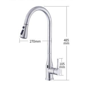 Bel contorno 304 in acciaio inox <span class=keywords><strong>rubinetti</strong></span> da cucina Touch Sensor cucina lavello <span class=keywords><strong>rubinetti</strong></span> <span class=keywords><strong>con</strong></span> caratteristiche flessibili - Product Image 6