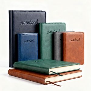 High Quality Business Office Lined Personalized Printed Note Book PU Leather Custom Hardcover Journal Notebook With Logo - Product Image 3