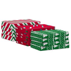 <b>Christmas</b> Gift <b>Box</b> With Lid Ribbon Foldable Cardboard Rigid Paper <b>Box</b> Holiday Packaging for Gift and Craft - Product Image 3