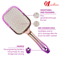 Espejo De Maquiagem Decorativo sisir sikat rambut bulat untuk wanita cermin rias kaca tangan dekoratif warna-warni rias