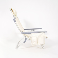Chaise de plage pliante extérieure légère chaise pliante en aluminium à siège bas de style moderne pour une utilisation à la plage