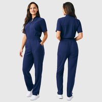 Combinaisons médicales extensibles en spandex, uniforme d'infirmière, uniforme personnalisé pour spa, salon de beauté, combinaison de travail une pièce, ensembles d'uniformes de travail