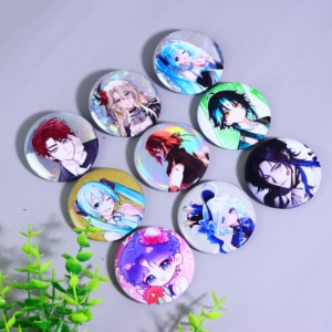 Miễn Phí Thiết Kế Có Sẵn Pin Maker 44Mm 58Mm 75Mm Phản Quang Thăng Hoa In Ấn Các Loại Trống Kim Loại Biểu Tượng Tùy Chỉnh Huy Hiệu Pin Nút - Product Image 4