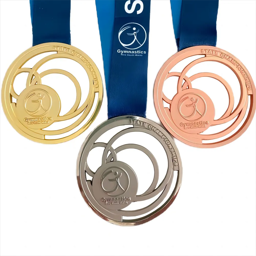 Manufacture Metal Soccer Volleyball Football Basketball Gymnastics Dance Sport Race Finisher Medals Custom