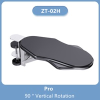 Vente chaude multifonctionnel pliant rotatif sans poinçon ordinateur bureau bras repose-bras support main support bureau coude repos