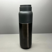 Thermos personnalisé en acier inoxydable à double paroi de 500 ml avec couvercle anti-fuite sans BPA, isolation thermique de 6 à 12 heures, portable pour l'extérieur/l'intérieur