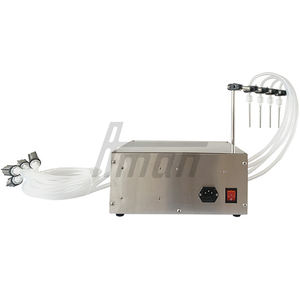 Machine de remplissage de liquides semi-automatique CNC à commande numérique, pompe à 4 buses pour bouteilles et bocaux, boissons, cosmétiques, facile à utiliser - Product Image 4