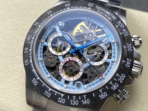 Reloj Mecánico de Lujo, Super Calidad, Resistente al Agua, 40mm, Acero 904L, Movimiento ETA 4801, Esqueleto Luminoso de Carbono - Product Image 3