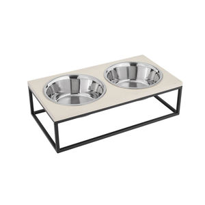 Mangkuk hewan peliharaan 304 baja tahan karat, mangkuk anjing kucing anak anjing antisandal baja tahan karat dengan dudukan - Product Image 1