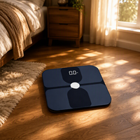Balance intelligente fiable avec Bluetooth, pèse-personne numérique pour salle de bain, suivi des données de poids corporel, design moderne, prise en charge du pesage