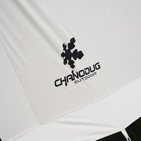Tente de camping de luxe rétro en forme de A pour 3 à 4 personnes, pour le camping en plein air, grand camping, imperméable, avec auvent