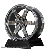 Jantes TE37 Triple Chrome Finition Transparente 6 Branches Profondes 19 20 21 Pouces Pleine Taille Disque 5x120 5x112 Mouvement Rotatif pour F82
