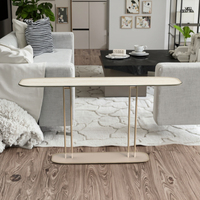 Table basse élégante en métal avec pieds en métal, haut blanc, nordique, moderne, salon, atelier, bureau, salle d'attente, réception, canapé, côté