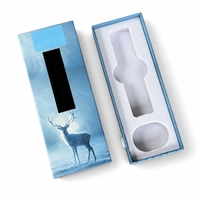 Boîte à tiroirs avec verrouillage anti-enfants, fenêtre en PET, insert en mousse EVA, papier enduit, impression couleur intégrale, boîte en carton personnalisée