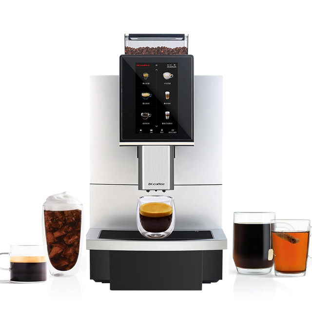 Dr.coffee Commercial Fully Automatic Electric Coffee Machine Auto-Cleaning Large Touch Screen Stainless Steel for Household