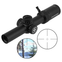 Lunette de visée tactique Focuhunter LPVO 1-6x24E SFP à réticule rouge gravé sur verre, antichoc 1000G, pour la chasse – Meilleure vente