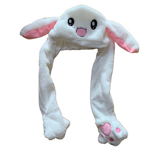 Chapeau LED lumineux à oreilles de lapin mobiles en peluche, style Stitch, pour cosplay, taille unique adulte unisexe, cadeau d'anniversaire - Product Image 2