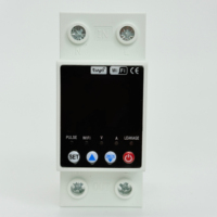 Interrupteur WIFI JWGK2-63 63A Smartlife TUYA, disjoncteur avec compteur d'énergie, minuterie, protection contre les surtensions, les surintensités et les fuites de courant, en plastique