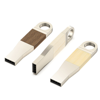 Memoria USB Estilo Bambú 2.0/3.0, Unidad Flash USB de 4GB 8GB 16GB 32GB 64GB para Almacenamiento y Copia de Seguridad