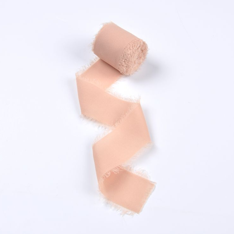 Wholesale INS Wind Ribbon Chiffon Belt 3.8cm Raw Edge Invitation Bouquets Straps