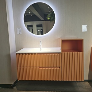 Led 거울을 가진 상업적인 현대 내각 목욕탕 허영 - Product Image 2