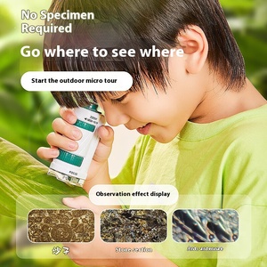 Microscopio educativo de juguete de plástico portátil para niños de escuela primaria y <span class=keywords><strong>secundaria</strong></span> Pantalla de bacterias de especímenes de insectos - Product Image 2