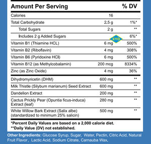 Gomitas para la Resaca de Marca Propia, Gomitas para el Alivio de la Resaca Después del Alcohol, Suplemento para el Alivio y el Tratamiento de la Resaca - Product Image 5