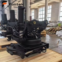 Pince de maintien puissante, cylindre à double inclinaison, rotateur hydraulique pour excavatrice de 9 à 15 tonnes