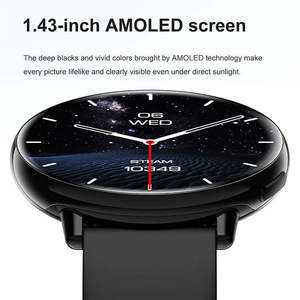 Montre connectée GPS HD21, ultra-légère (27g), écran AMOLED 1,43 pouces, boussole, surveillance de la pression atmosphérique et de l'altitude, montre intelligente pour femmes - Product Image 3