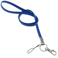 Porte-clés en cuir Pu polyvalent, sangle en cuir Pu Premium, Logo personnalisé, Long cou, lanière en cuir